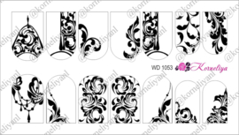 Water Decal - Nail Wrap WD 1053