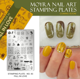 Moyra Stamping Plate 83 Fall in LOVE