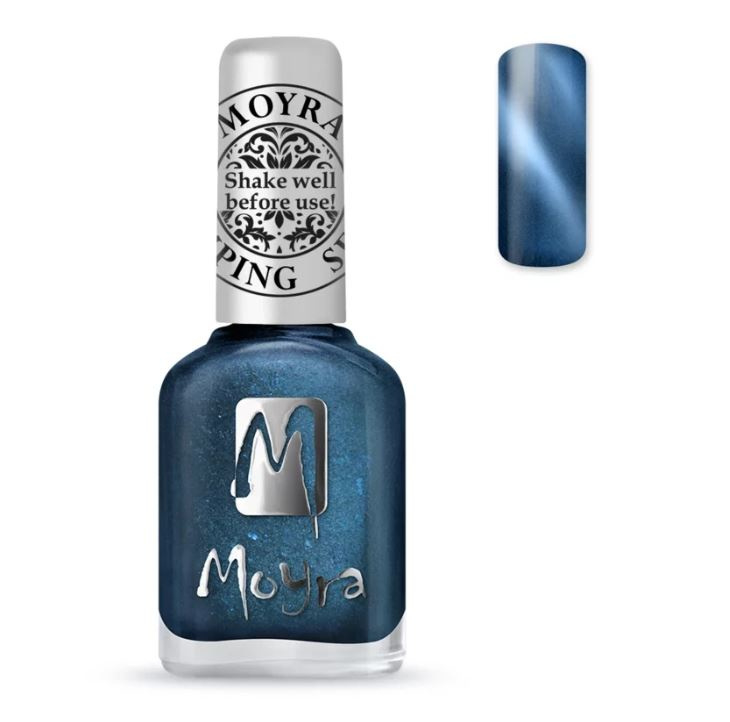Moyra Stamping Nail Polish 12ml SP33 CAT EYE BLUE
