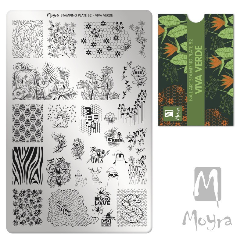 Moyra Stamping Plate 82  Viva Verde