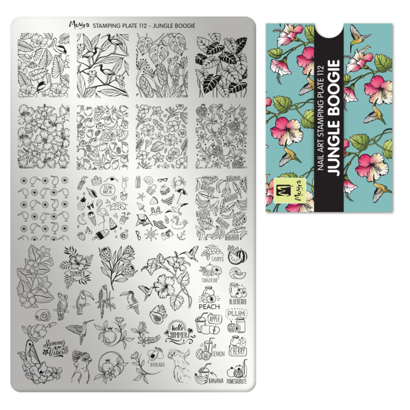 Moyra Stamping Plate 112  JUNGLE BOOGIE
