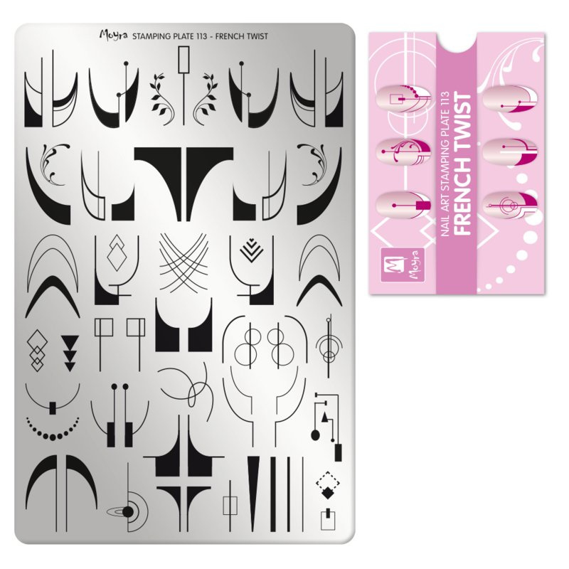 Moyra Stamping Plate 113 FRENCH TWIST