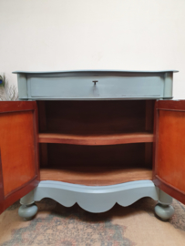 Antieke Biedermeier commode kinderkamer "Skandinavian Blue"