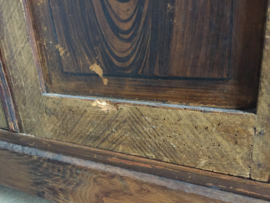 Antieke stoere sobere landelijke brocante kast