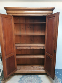 Antieke eiken Biedermeier linnenkast / kledingkast