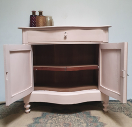 Antieke Biedermeier penantkast / commode Pink / Antique Rose