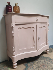 Antieke Biedermeier penantkast / commode Pink / Antique Rose