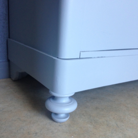 Antieke Biedermeier commode /dressoir / kastje "Grey Column" Mia Colore