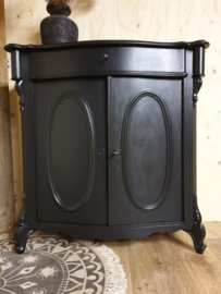 Antieke commode / dienstmeidenkastje "Pure Black"