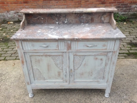 Antieke brocante commode / wastafel