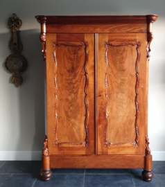Antieke mahoniehouten biedermeier kast