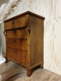 Antieke brocante landelijke  ladenkast