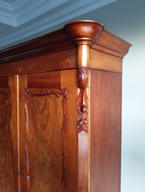 Antieke mahoniehouten biedermeier kast