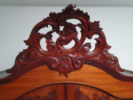 Antieke Mahoniehouten Biedermeier Kuifkast