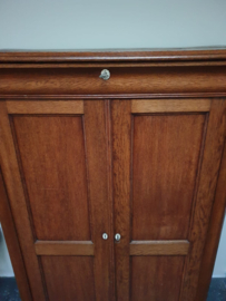 Antieke eikenhouten biedermeier meidenkast