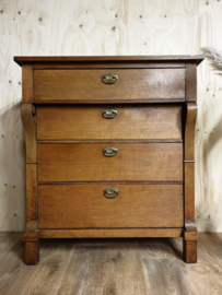 Antieke brocante landelijke  ladenkast