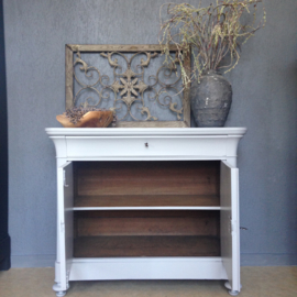 Antieke Biedermeier commode /dressoir / kastje "Grey Column" Mia Colore