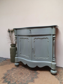 Antieke Biedermeier commode kinderkamer "Skandinavian Blue"