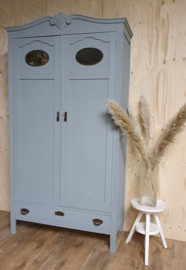 Art Deco kast / kinderkamerkast "Scandinavian Blue"