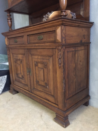 Antieke brocante Franse buffetkast met kuif