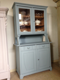 Antieke brocante landelijke buffetkast "mineral grey"