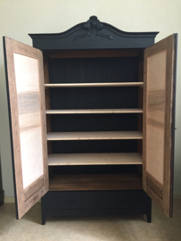 Oude Art Deco kast "Pure Black" Mia Colore