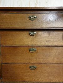 Antieke brocante landelijke  ladenkast