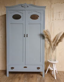 Art Deco kast / kinderkamerkast "Scandinavian Blue"