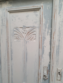 Antieke stoere landelijke brocante meidenkast
