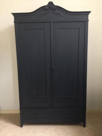 Oude Art Deco kast "Pure Black" Mia Colore