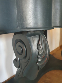 Antieke trumeau / sidetable met marmeren blad