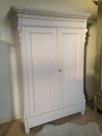 Antieke Biedermeier linnenkast "warm beige" Mia Colore