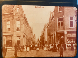 Schilderij met oude foto Tuinstraat Tilburg