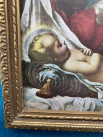 Klein schilderijtje Maria met Jezus