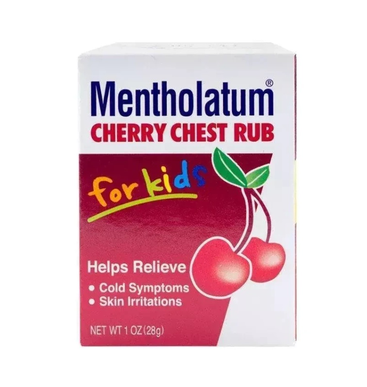 Mentholatum Cherry Chest Rub For Kids 28g EXPIRE DATE 03-2026