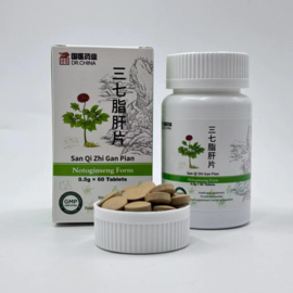 San Qi Zhi Gan Pian - Notoginseng Form - 三七脂肝片