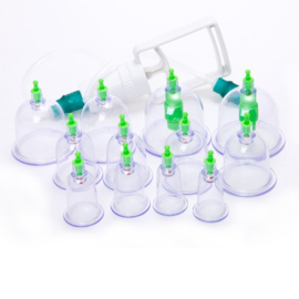 Cupping set 12 with pump - BaGuan set 12pc