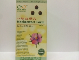 Ba Zhen yi mu wan - motherwort form