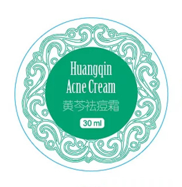 Huangqin Acne Cream 30 ml  黄芩膏 / 每瓶30毫升，用于痤疮。