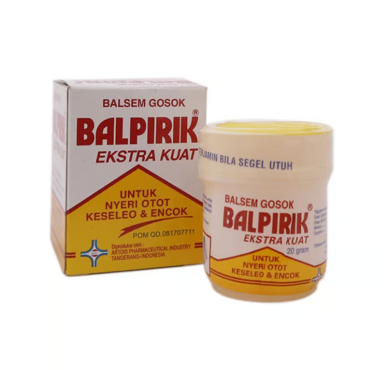 Balpirik Balm Yellow - 印尼酸痛膏黃色 20g