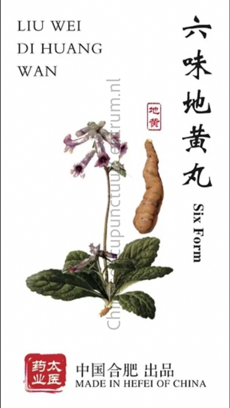 Liu Wei Di Huang Wan - Six form - 六味地黄丸