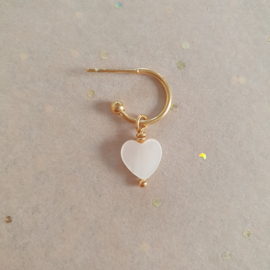 One piece earring Heart
