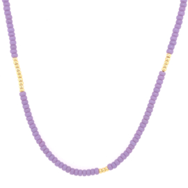 Basic  Necklace // Lilac Gold