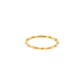 Patterned ring // Goldfilled