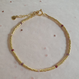 Ivy bracelet // Garnet Gold