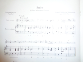 Boismortier, Joseph Bodin - Suite G-Dur (dwarsfluit en basso continuo)