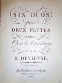 Devienne, Francois - Six duos pour deux flutes