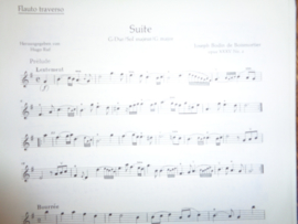 Boismortier, Joseph Bodin - Suite G-Dur (dwarsfluit en basso continuo)