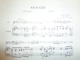 Vinci, Leonardo - Sonate fûr Flote und Continuo in D-dur