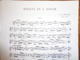 Loeillet, Jean Baptiste - Sonata in E minor